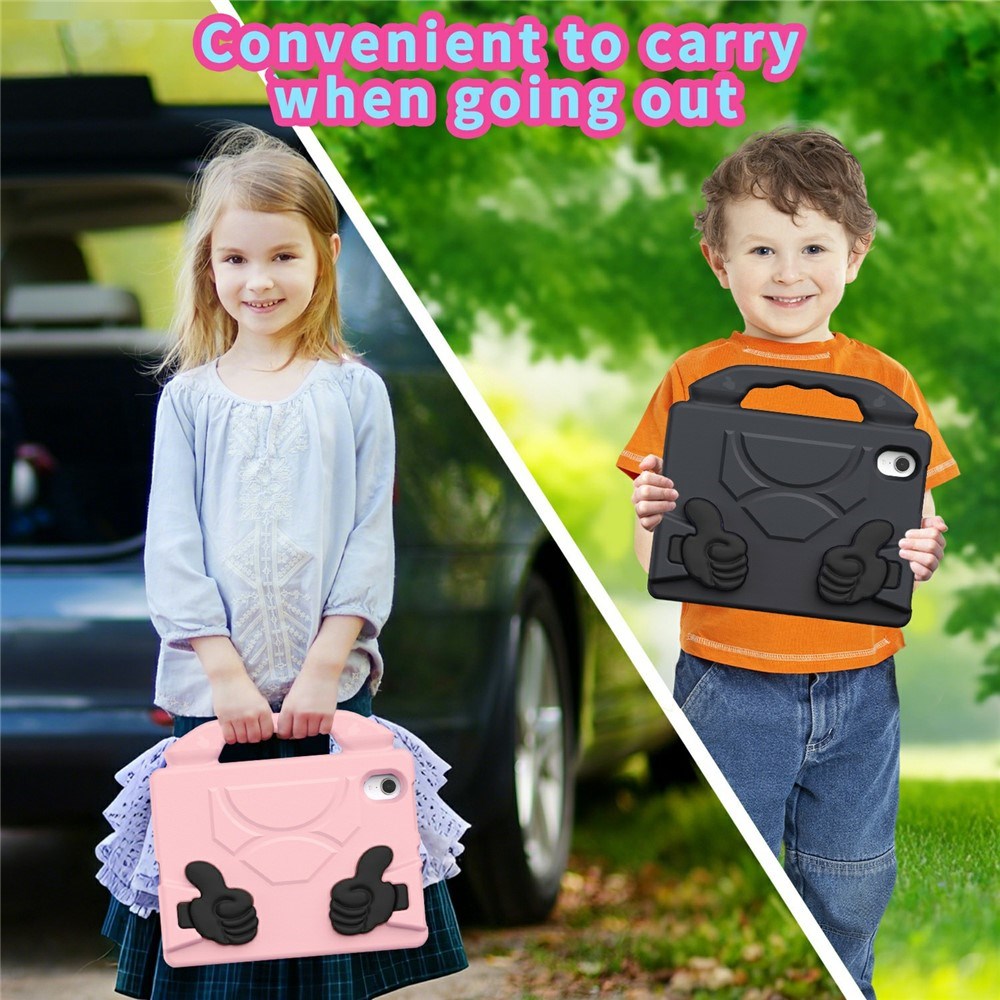 EIDERWOOD iPad Mini (2024 / 2021) Barn Skal m. Thumb Kickstand - Rosa