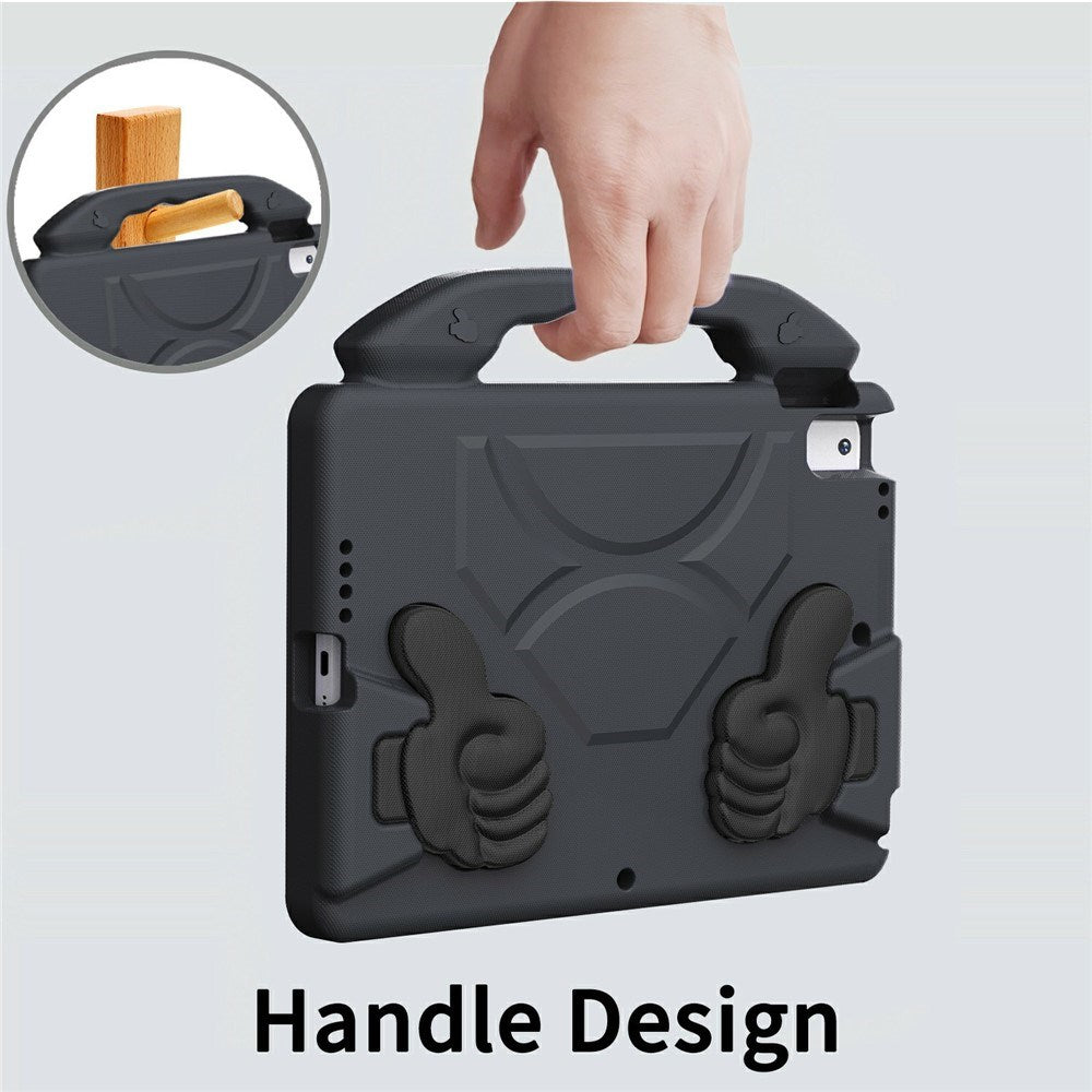 EIDERWOOD iPad 10.2" (2021 / 2020 / 2019) / Air (2019) Barn Skal m. Thumb Kickstand - Svart