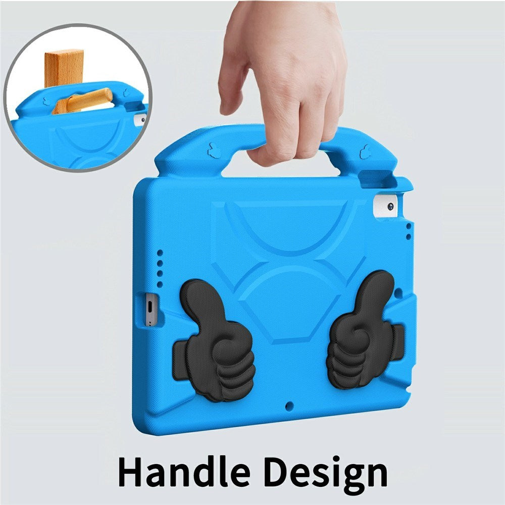 EIDERWOOD iPad 10.2" (2021 / 2020 / 2019) / Air (2019) Barn Skal m. Thumb Kickstand - Blå