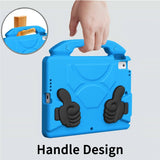 EIDERWOOD iPad 10.2" (2021 / 2020 / 2019) / Air (2019) Barn Skal m. Thumb Kickstand - Blå