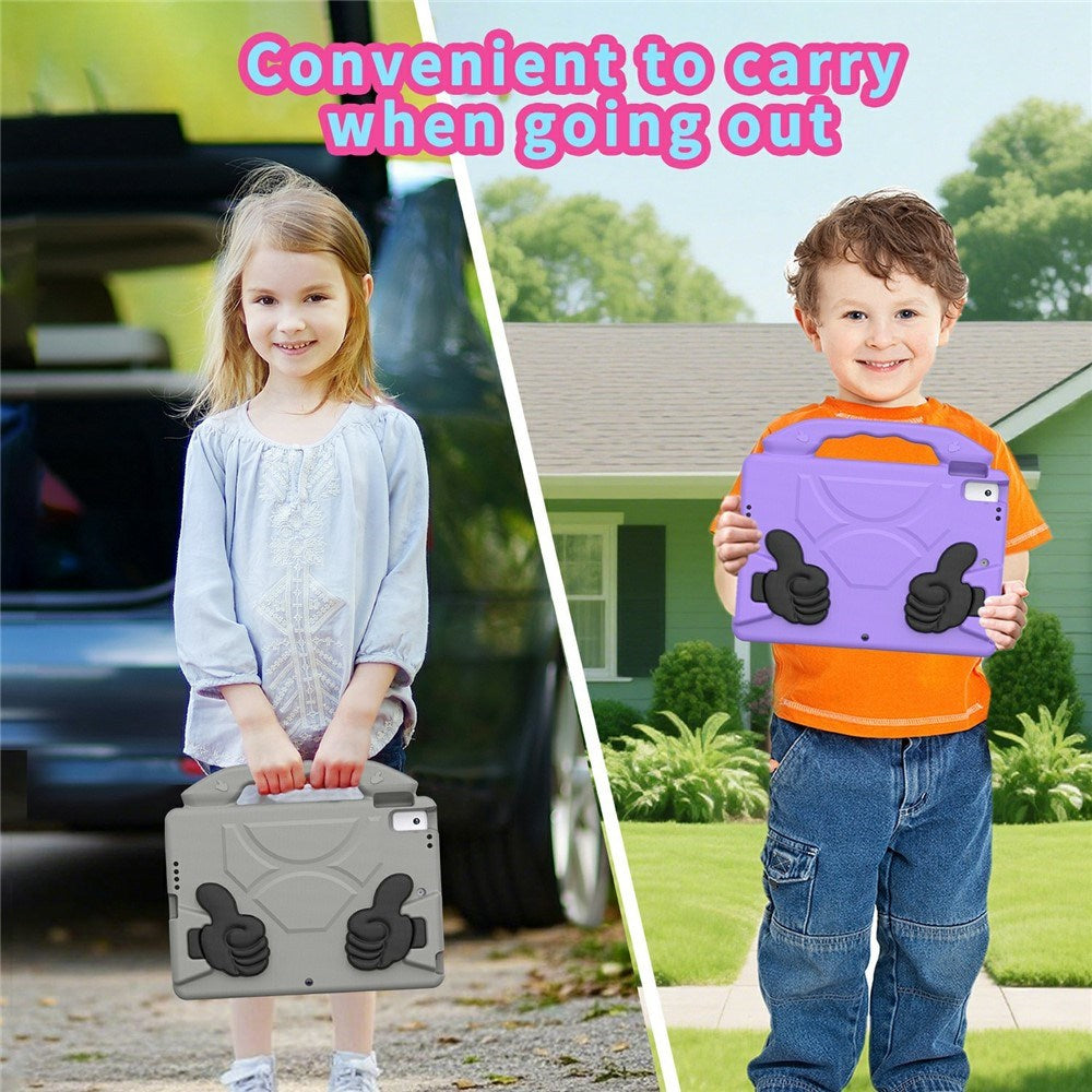 EIDERWOOD iPad 10.2" (2021 / 2020 / 2019) / Air (2019) Barn Skal m. Thumb Kickstand - Grå