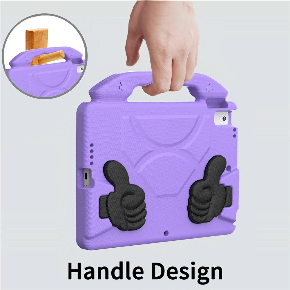 EIDERWOOD iPad 10.2" (2021 / 2020 / 2019) / Air (2019) Barn Skal m. Thumb Kickstand - Lila