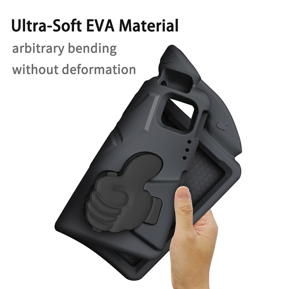 EIDERWOOD iPad Pro 11" (2025 - 2018) / Air (2022 / 2020) Barn Skal m. Thumb Kickstand - Svart