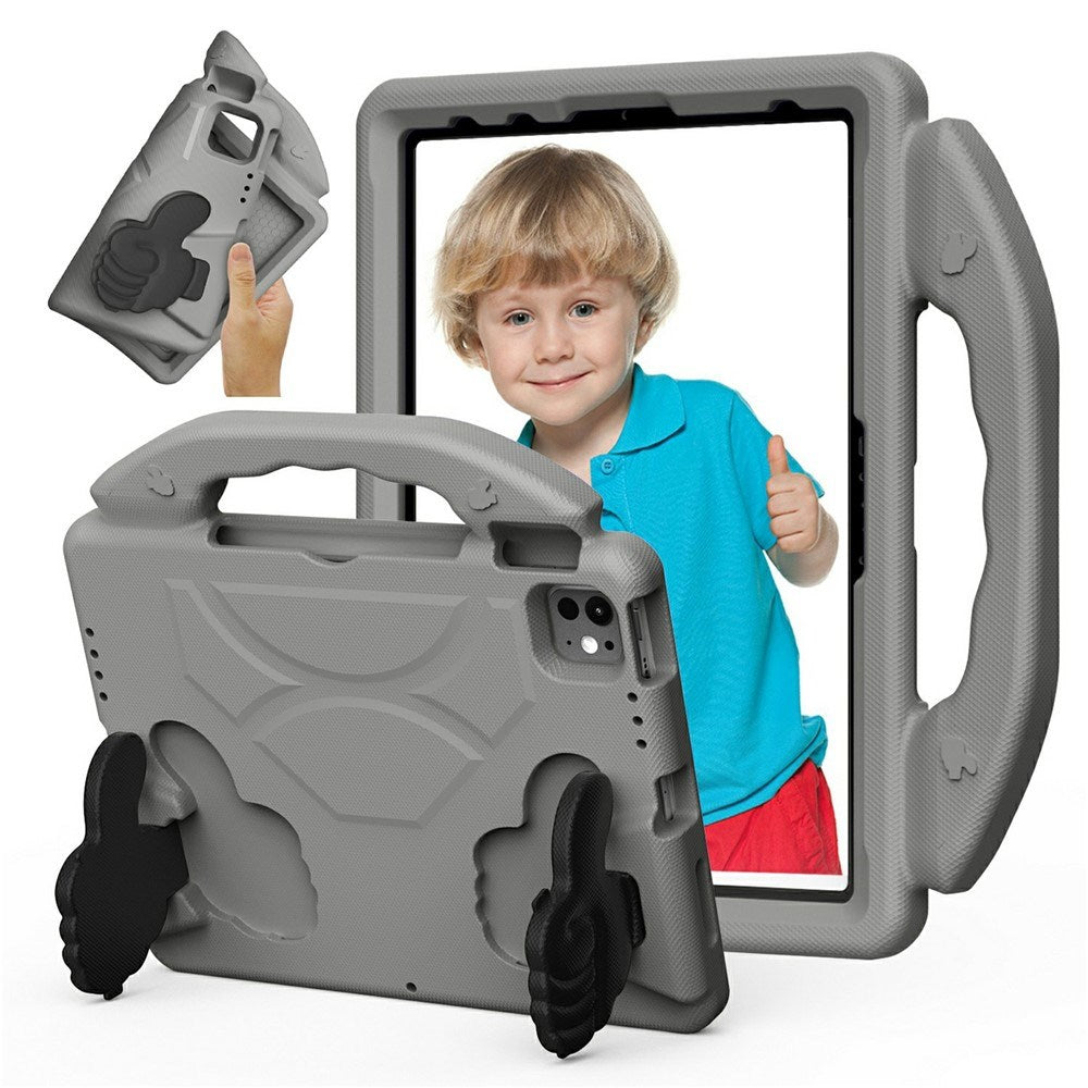 EIDERWOOD iPad Pro 11" (2025 - 2018) / Air (2022 / 2020) Barn Skal m. Thumb Kickstand - Grå