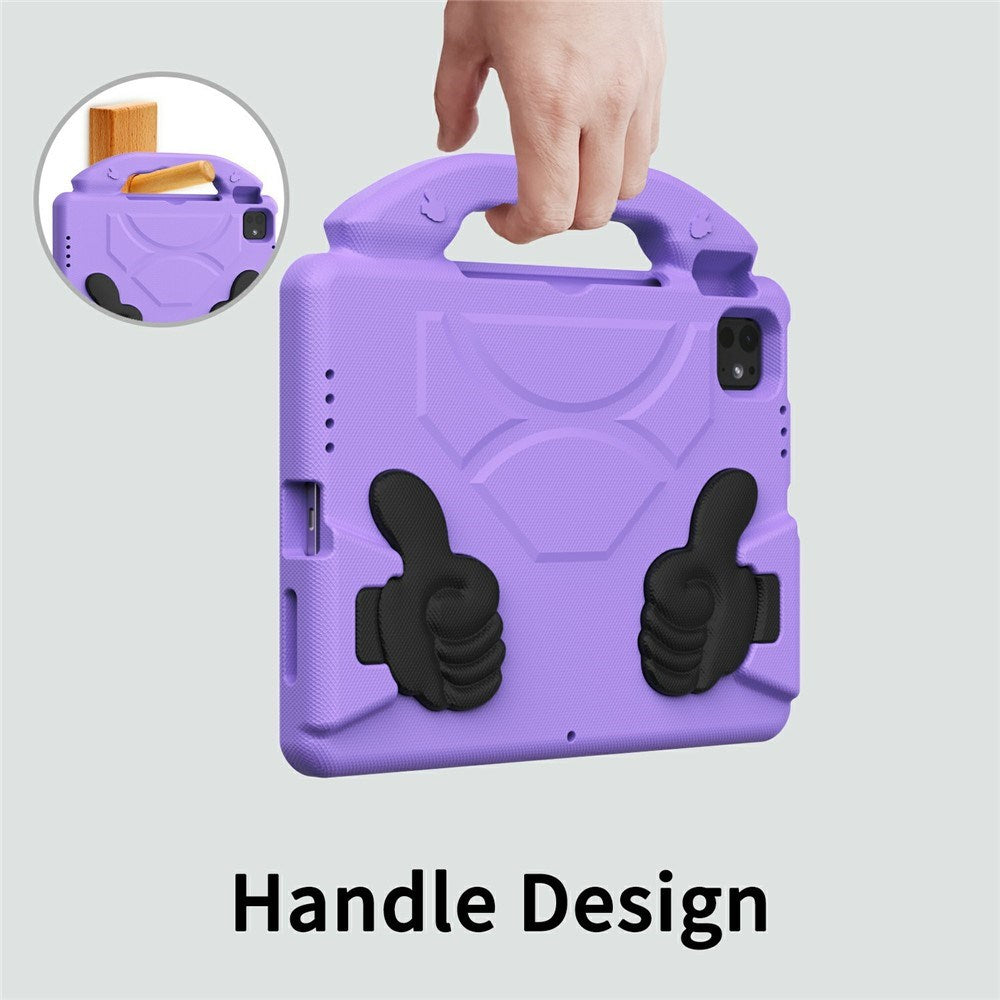 EIDERWOOD iPad Pro 11" (2025 - 2018) / Air (2022 / 2020) Barn Skal m. Thumb Kickstand - Lila