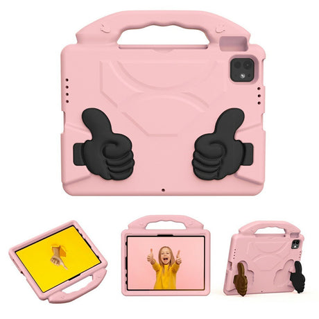 EIDERWOOD iPad Pro 11" (2025 - 2018) / Air (2022 / 2020) Barn Skal m. Thumb Kickstand - Rosa