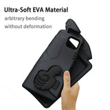 EIDERWOOD iPad Pro 12.9" (2022 / 2021 / 2020 / 2018) / Air 13" (2025 / 2024) / Pro 13" (2025 / 2024) Barn Skal m. Thumb Kickstand - Svart