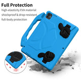 EIDERWOOD iPad Pro 12.9" (2022 / 2021 / 2020 / 2018) / Air 13" (2025 / 2024) / Pro 13" (2025 / 2024) Barn Skal m. Thumb Kickstand - Blå