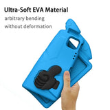 EIDERWOOD iPad Pro 12.9" (2022 / 2021 / 2020 / 2018) / Air 13" (2025 / 2024) / Pro 13" (2025 / 2024) Barn Skal m. Thumb Kickstand - Blå