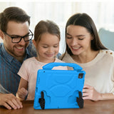 EIDERWOOD iPad Pro 12.9" (2022 / 2021 / 2020 / 2018) / Air 13" (2025 / 2024) / Pro 13" (2025 / 2024) Barn Skal m. Thumb Kickstand - Blå