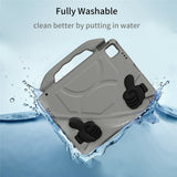 EIDERWOOD iPad Pro 12.9" (2022 / 2021 / 2020 / 2018) / Air 13" (2025 / 2024) / Pro 13" (2025 / 2024) Barn Skal m. Thumb Kickstand - Grå