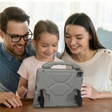 EIDERWOOD iPad Pro 12.9" (2022 / 2021 / 2020 / 2018) / Air 13" (2025 / 2024) / Pro 13" (2025 / 2024) Barn Skal m. Thumb Kickstand - Grå