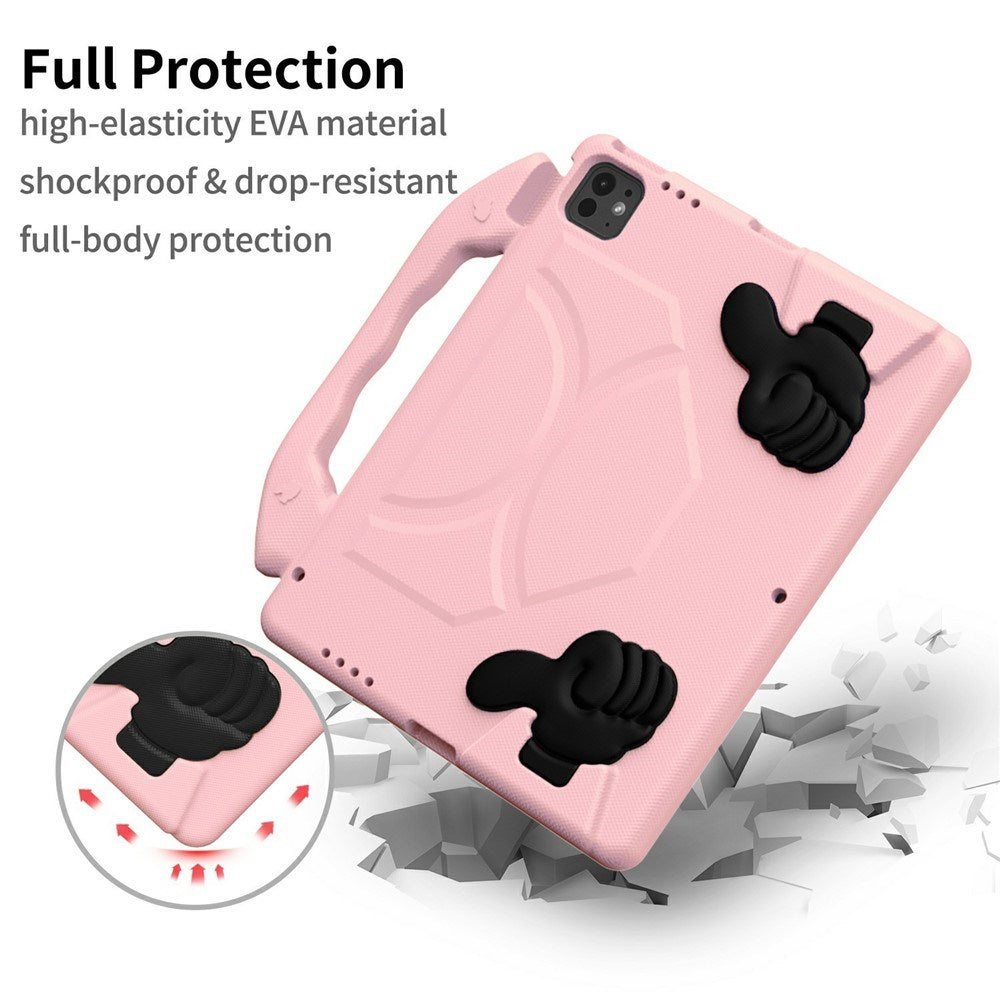 EIDERWOOD iPad Pro 12.9" (2022 / 2021 / 2020 / 2018) / Air 13" (2025 / 2024) / Pro 13" (2025 / 2024) Barn Skal m. Thumb Kickstand - Rosa