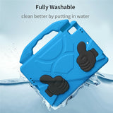 EIDERWOOD iPad 9.7" (2018 / 2017) / Air 2 / Air Barn Skal m. Thumb Kickstand - Blå