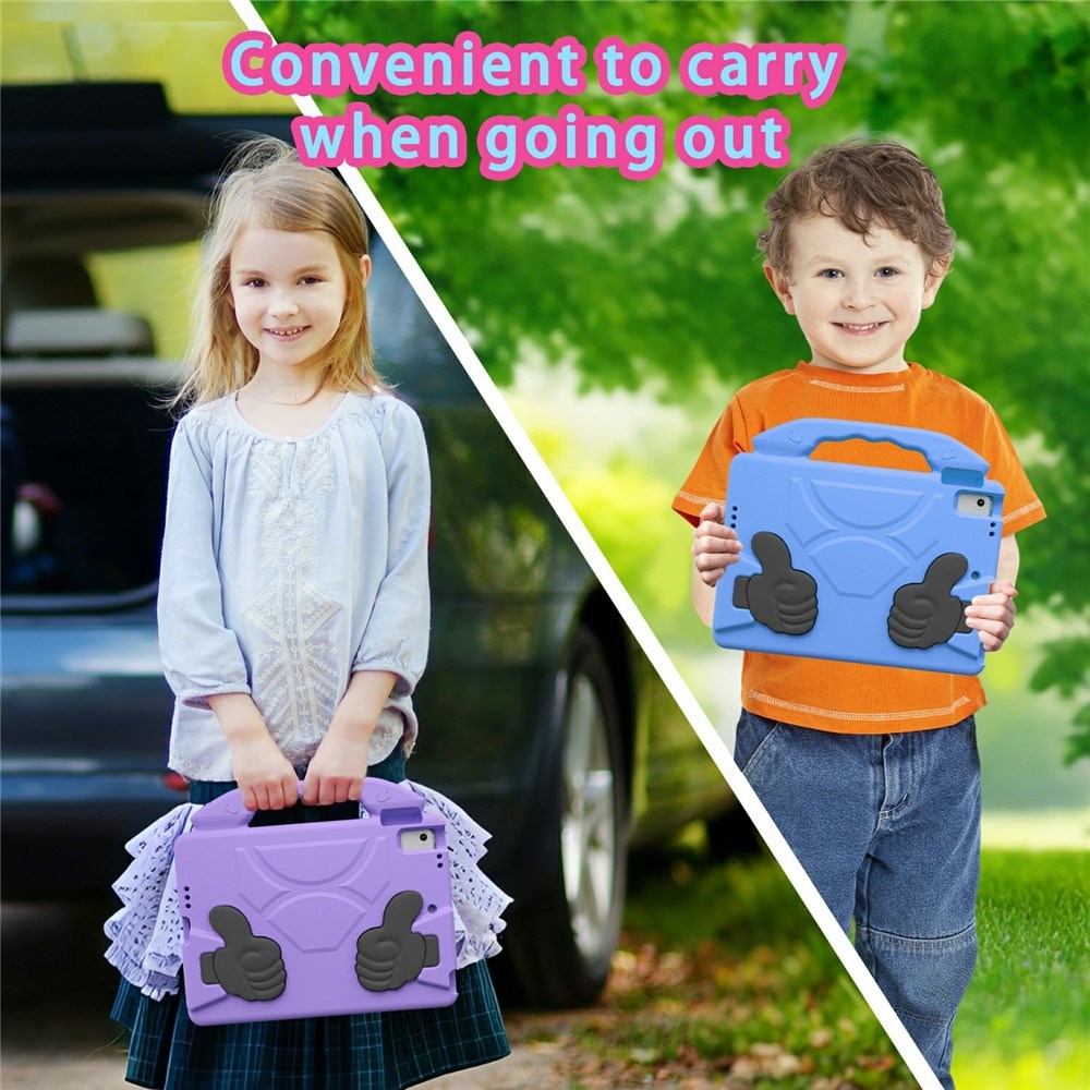 EIDERWOOD iPad 9.7" (2018 / 2017) / Air 2 / Air Barn Skal m. Thumb Kickstand - Lila