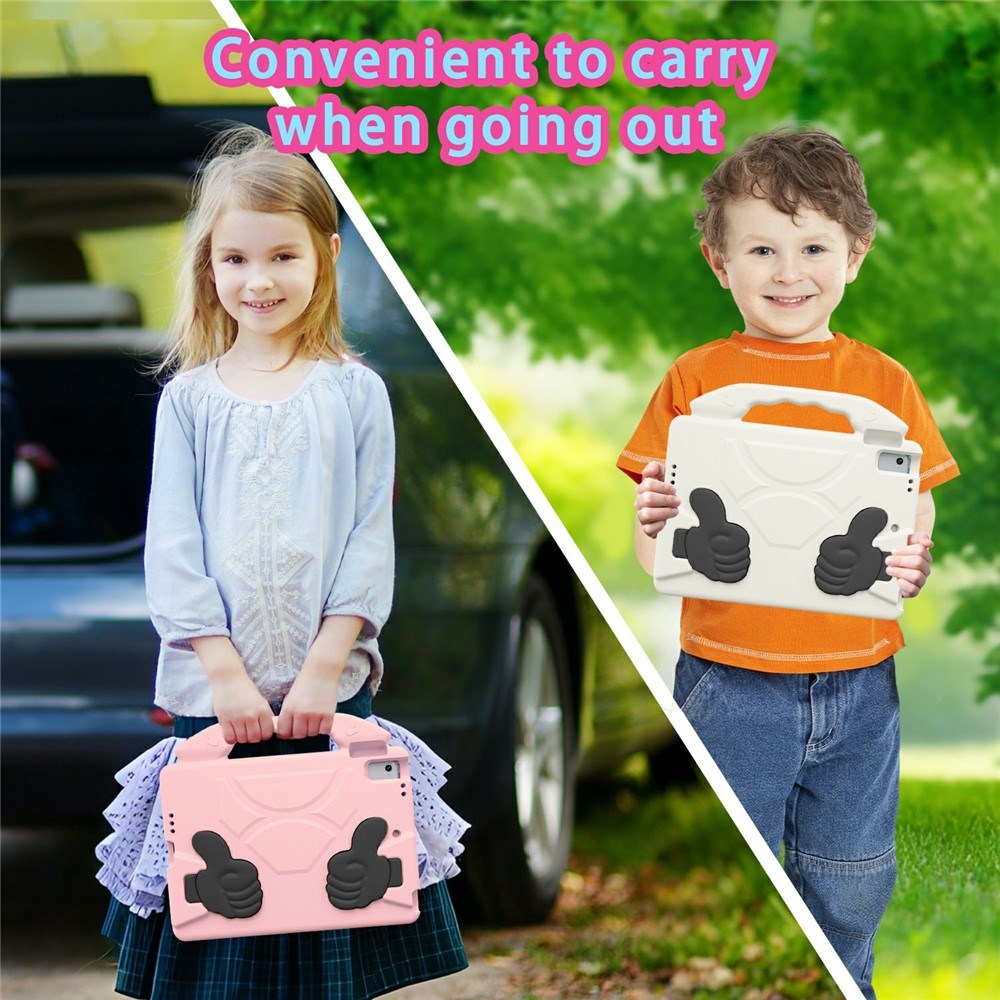 EIDERWOOD iPad 9.7" (2018 / 2017) / Air 2 / Air Barn Skal m. Thumb Kickstand - Rosa