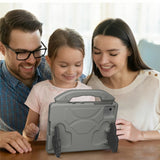 EIDERWOOD Xiaomi Redmi Pad 2 / SE / 6 / 5 / Lenovo Tab M11 / Samsung Galaxy Tab S10 FE / S9 FE / S9 / S8 / S7 Barn Skal m. Thumb Kickstand - Grå