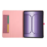 OnePlus Pad 3 Konstläder Fodral m. Korthållare & Ställfunktion - Rosa