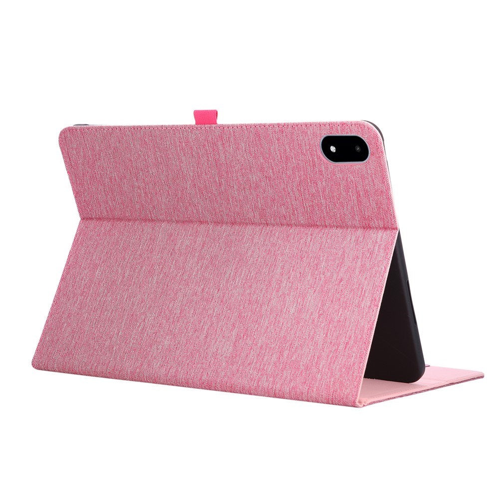OnePlus Pad 3 Konstläder Fodral m. Korthållare & Ställfunktion - Rosa