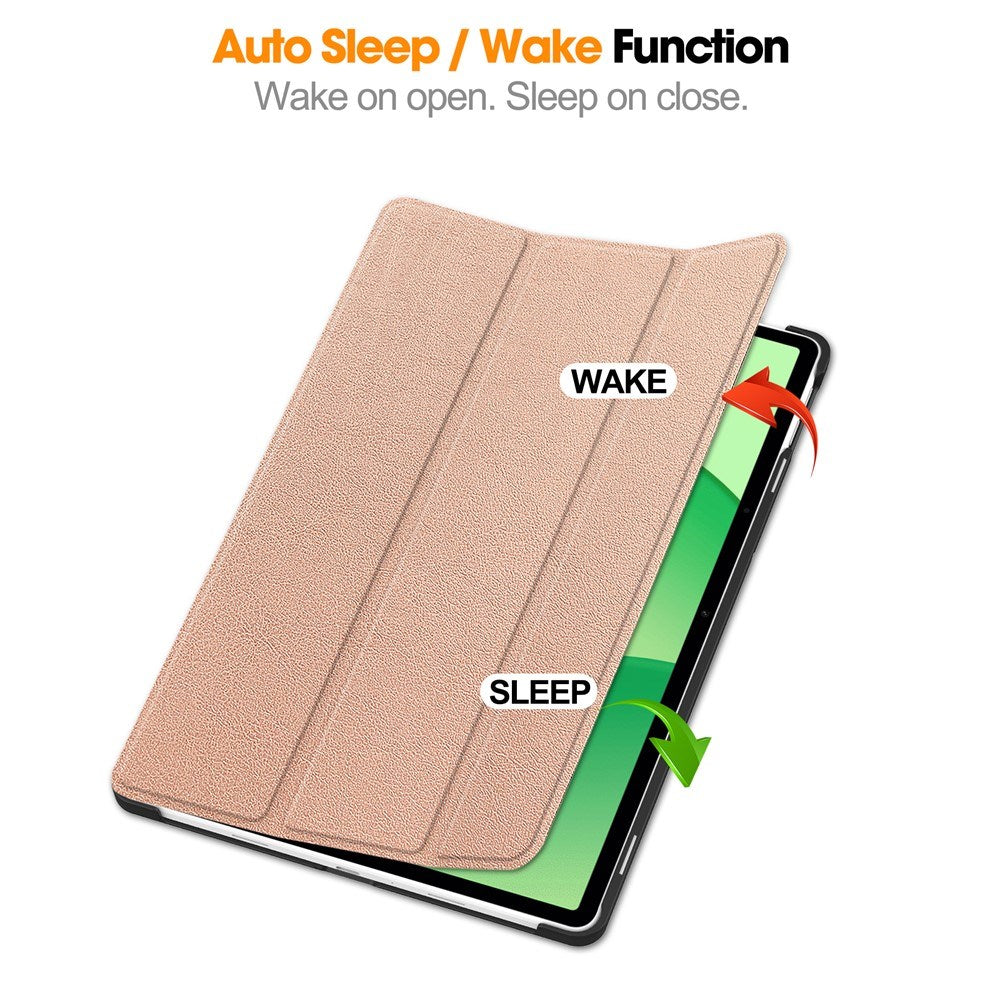 OnePlus Pad Lite EIDERWOOD Konstläder Fodral m. Ståfunktion - Roséguld