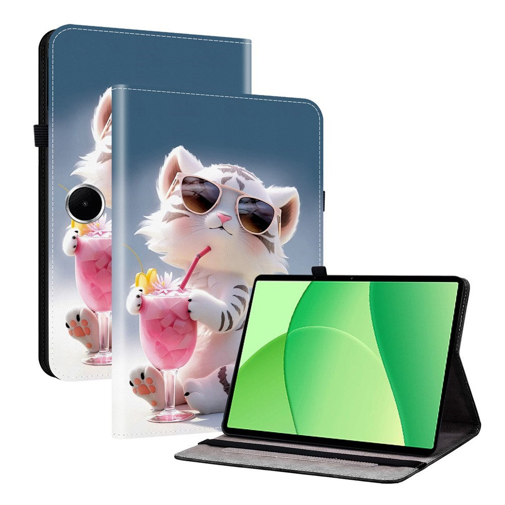 OnePlus Pad Lite EIDERWOOD Konstläder Fodral med Motiv - Katt