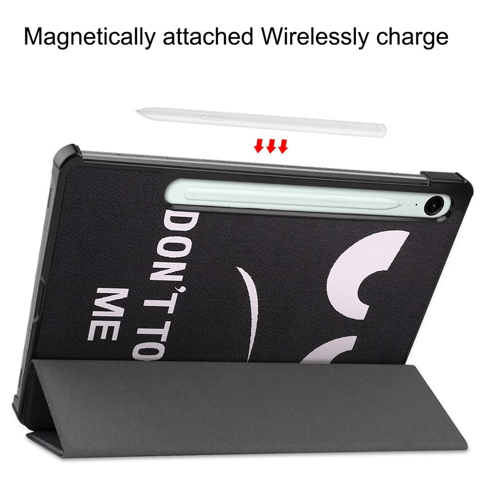 EIDERWOOD Samsung Galaxy Tab S11 / S10 Lite Konstläder Fodral med Motiv - "Don't Touch Me"