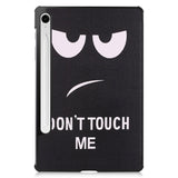 EIDERWOOD Samsung Galaxy Tab S11 / S10 Lite Konstläder Fodral med Motiv - "Don't Touch Me"