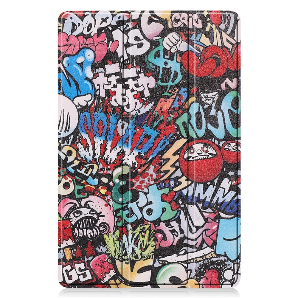 EIDERWOOD Samsung Galaxy Tab S11 / S10 Lite Konstläder Fodral med Motiv - Graffiti
