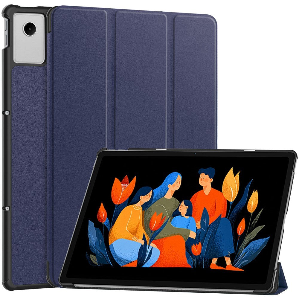 Lenovo Idea Tab Plus 12,1" EDIERWOOD Konstläder Fodral med Stativfunktion - Blå
