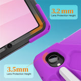 EIDERWOOD Samsung Galaxy Tab S11 Stötsäkert Skal med 360 Graders Roterbart Stativ & Kardborreband - Lila