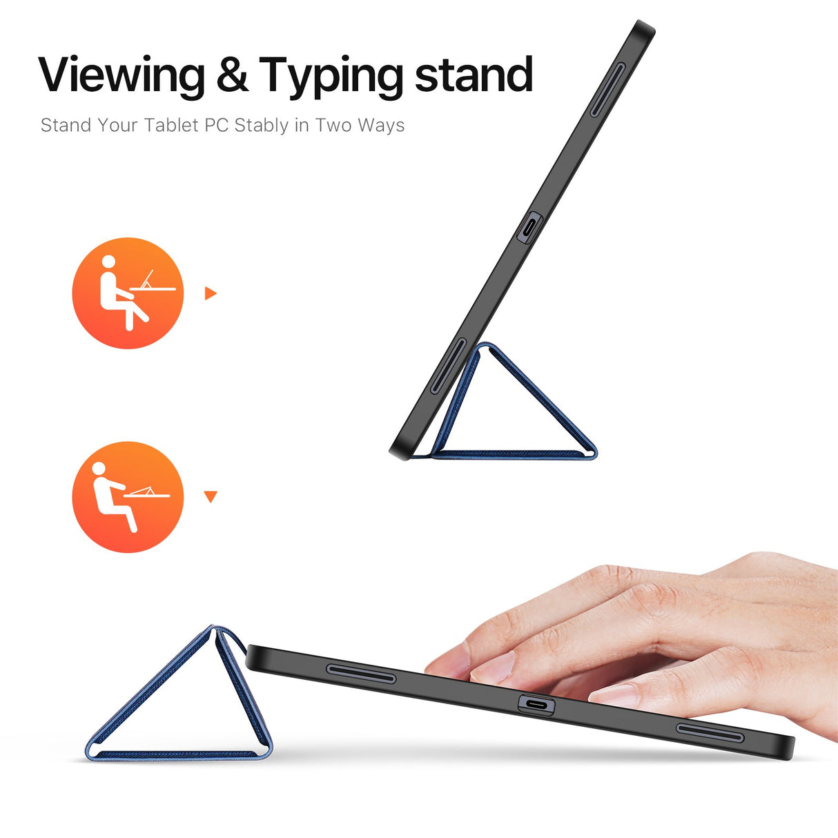 Samsung Galaxy Tab S11 Ultra DUX DUCIS DOMO Series Fodral med Pennhållare - Blå