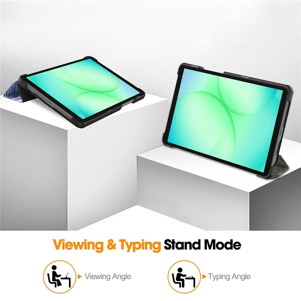 EIDERWOOD Samsung Galaxy Tab A11 Konstläder Fodral med Motiv - Natthimlen