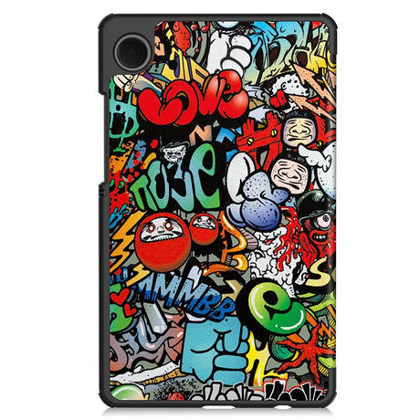 EIDERWOOD Samsung Galaxy Tab A11 Konstläder Fodral med Motiv - Graffiti