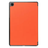 Samsung Galaxy Tab A11+ (Plus) EIDERWOOD Konstläder Fodral med Stativfunktion - Orange
