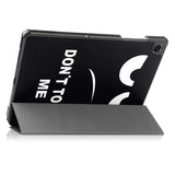 Samsung Galaxy Tab A11+ (Plus) EIDERWOOD Konstläder Fodral med Motiv - "Don't Touch Me"