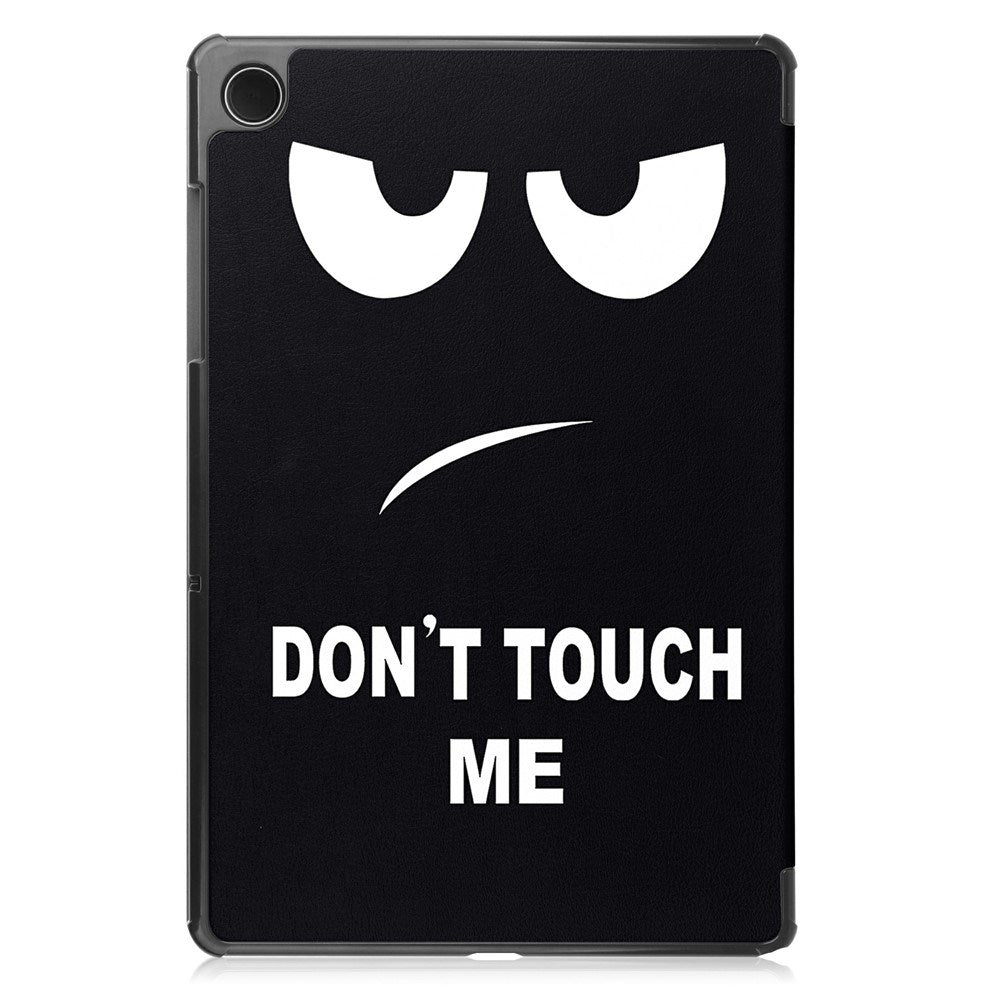 Samsung Galaxy Tab A11+ (Plus) EIDERWOOD Konstläder Fodral med Motiv - "Don't Touch Me"