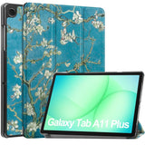 Samsung Galaxy Tab A11+ (Plus) EIDERWOOD Konstläder Fodral med Motiv - Blommor