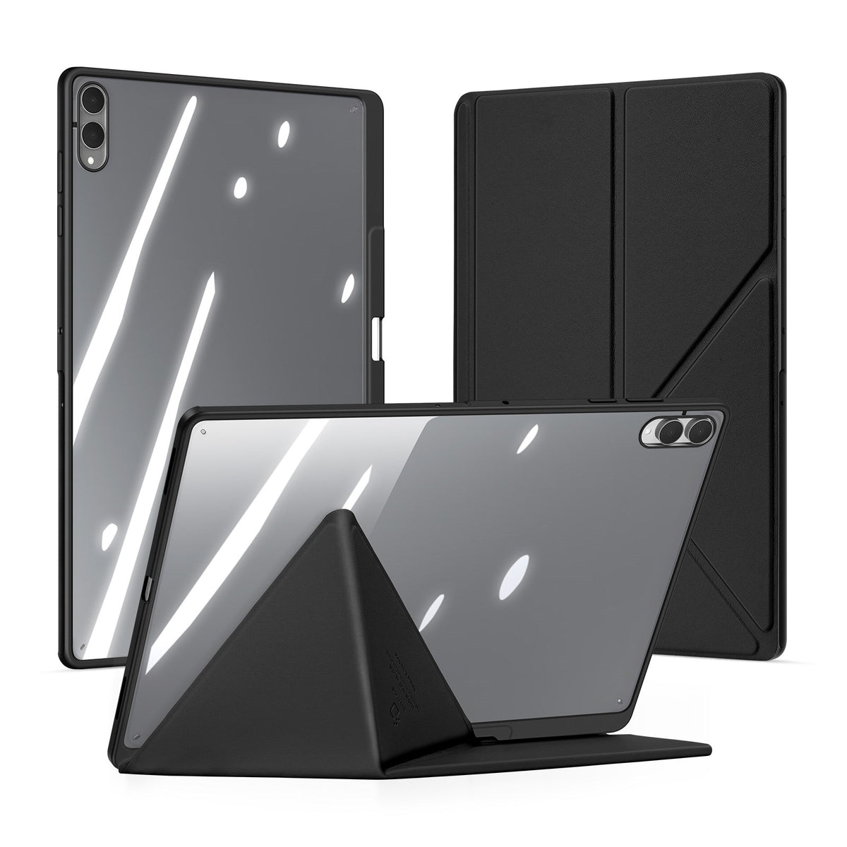 Samsung Galaxy Tab S12 Ultra / S11 Ultra DUX DUCIS Origami Hybrid Konstläder Fodral - Svart
