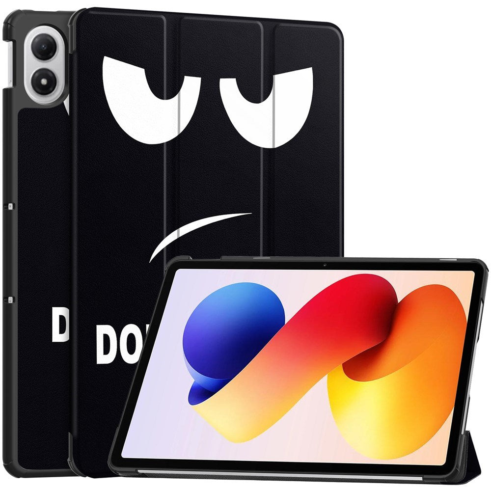 Xiaomi Redmi Pad 2 Pro EIDERWOOD Konstläder Fodral med Motiv - "Don't Touch Me"