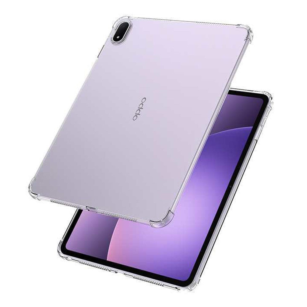 Oppo Pad 5 EIDERWOOD Flexibelt Plast Skal m. Stötabsorberande Hörn - Genomskinlig