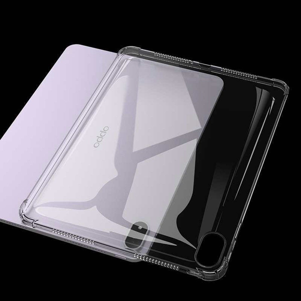 Oppo Pad 5 EIDERWOOD Flexibelt Plast Skal m. Stötabsorberande Hörn - Genomskinlig