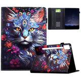 Lenovo Idea Tab Pro / Tab P12 Pro EIDERWOOD Färgglatt Fodral med Motiv - Katt