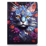 Lenovo Idea Tab Pro / Tab P12 Pro EIDERWOOD Färgglatt Fodral med Motiv - Katt