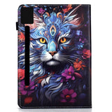 Lenovo Idea Tab Pro / Tab P12 Pro EIDERWOOD Färgglatt Fodral med Motiv - Katt