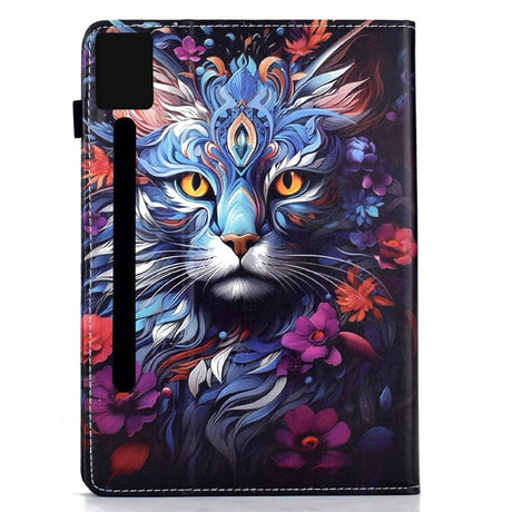 Lenovo Idea Tab Pro / Tab P12 Pro EIDERWOOD Färgglatt Fodral med Motiv - Katt