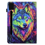 Lenovo Idea Tab Pro / Tab P12 Pro EIDERWOOD Färgglatt Fodral med Motiv - Varg