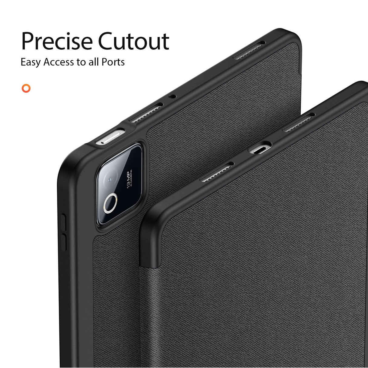 Xiaomi Pad 8 / 8 Pro / 7 / 7 Pro DUX DUCIS Tri-Fold Konstläder Fodral - Svart