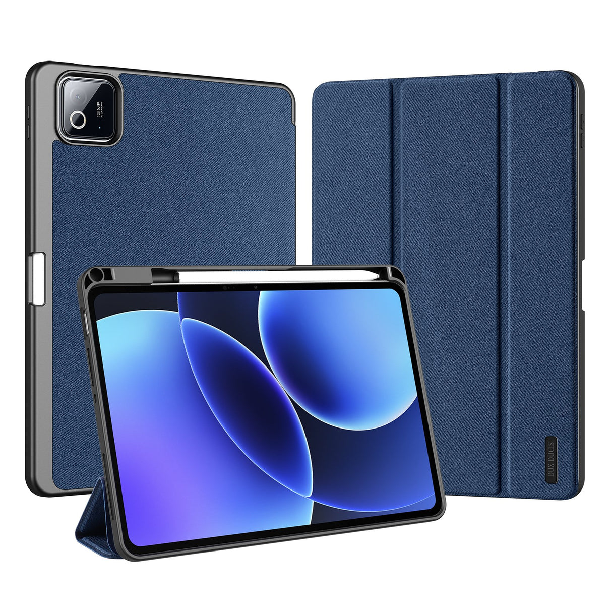 Xiaomi Pad 8 / 8 Pro / 7 / 7 Pro DUX DUCIS Tri-Fold Konstläder Fodral - Blå