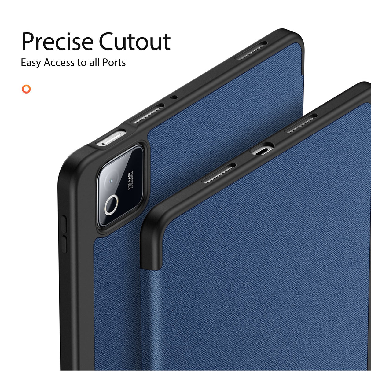 Xiaomi Pad 8 / 8 Pro / 7 / 7 Pro DUX DUCIS Tri-Fold Konstläder Fodral - Blå
