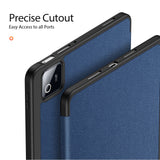 Xiaomi Pad 8 / 8 Pro / 7 / 7 Pro DUX DUCIS Tri-Fold Konstläder Fodral - Blå